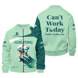 Maxcorners Can't Work Today Feelin Under Par Custom Men's Golf Polo Shirt, Funny Golf Shirt, Gift For Golfers