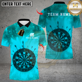 Maxcorners Darts Flame DartBoard Design Multicolor Customized Name, Team Name 3D Shirts