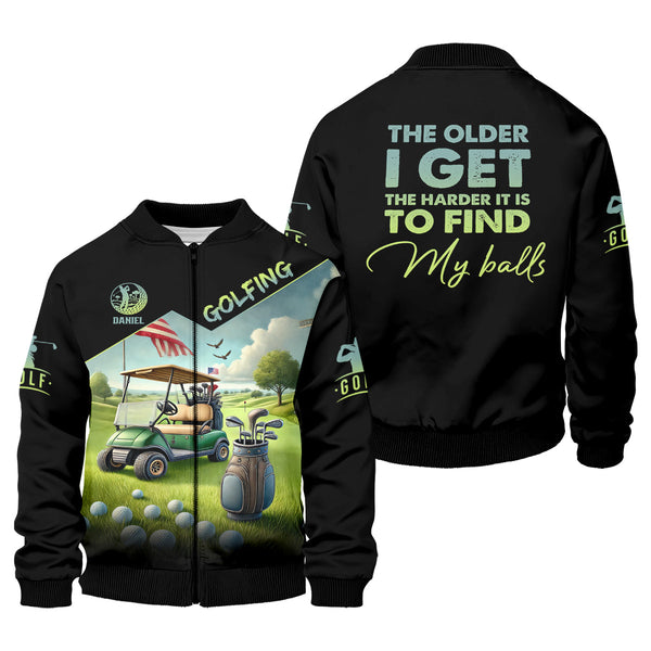 Maxcorners The Older I Get Custom Men's Golf Polo Shirt, Funny Golf Shirt, Dad Golf Gift