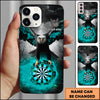 Maxcorners Darts Eagle Smoke Dartboard Multicolor Personalized Name 3D Phone Case