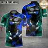 Maxcorners Bowling Dinosaur Smash Ball Design Personalized Name 3D Unisex Shirt