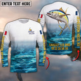 Maxcorners Tuna Yellowfin Customize Name 3D Shirts For Nicolas