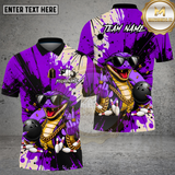 Maxcorners Bowling Cool Lizard Hip Hop Street Style Multi Options Personalized Name Team Name 3D Shirt