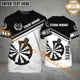 Maxcorners Broken Darts Jersey Customized Name, Team Name 3D Polo Shirt