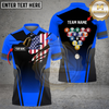 Maxcorners Billiards American Flag Edition Multicolor Customized Name, Team Name 3D Shirts