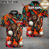 Maxcorners Golf Angry Wolf Chaos Graphic Design Personalized Name, Team Name 3D Shirt (4 Colors)