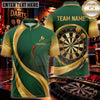 Maxcorners Darts & Dynamic Dartboard Curved Stripe Graphic Multicolor Customized Name, Team Name 3D Shirts