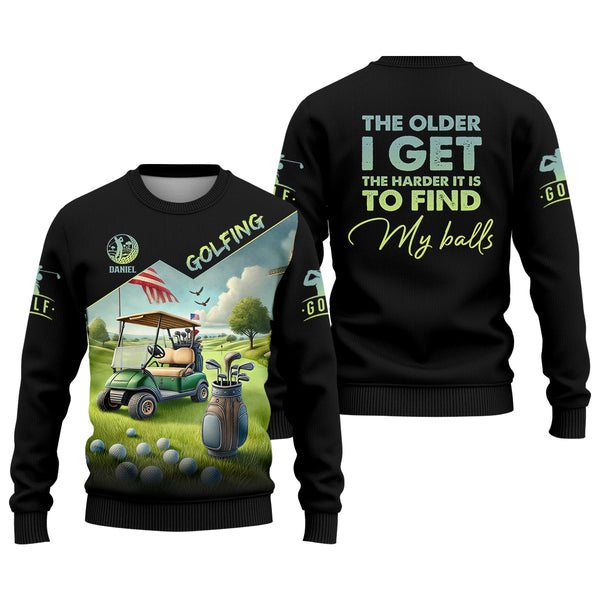 Maxcorners The Older I Get Custom Men's Golf Polo Shirt, Funny Golf Shirt, Dad Golf Gift