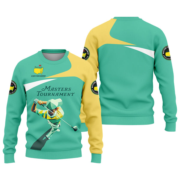 Maxcorners Master Tournament Custom Men's Golf Polo Shirt, Golf Gifts For Dad