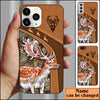 Maxcorners Fallow Deer Hunting Personalized Name Phone Case LM1012
