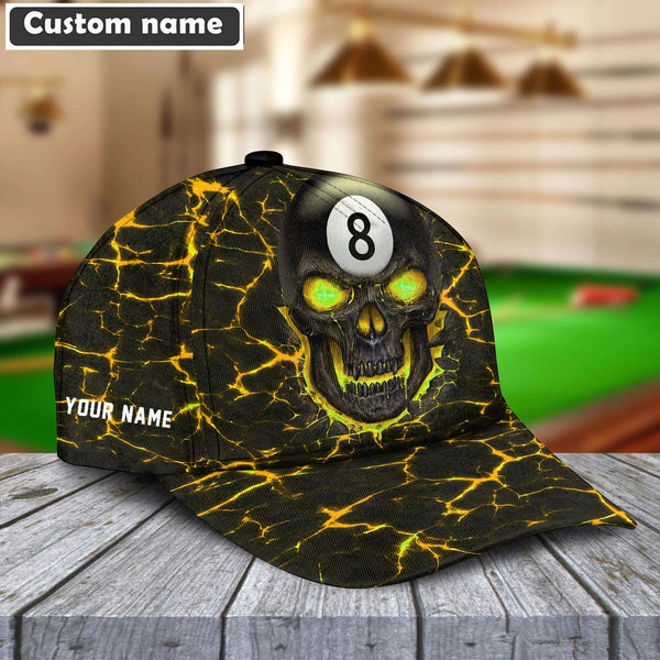Maxcorners Personalized Billiards Skull Cap (8 colors)