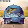 Maxcorners Fishing Blue Wave Personalized Cap (13 Breeds)