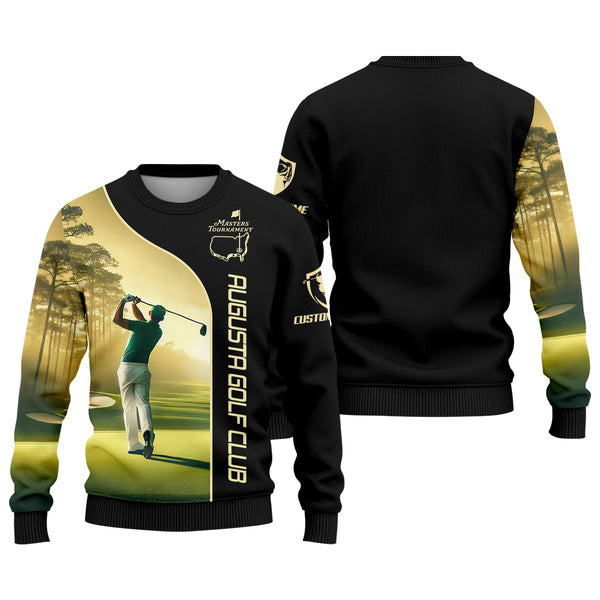 Maxcorners Augusta Golf Club Custom Men's Golf Polo Shirt, Gift For Golfers