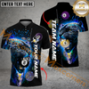 Maxcorners Ball 8, Ball 9 Leon Leopard Painting Art Billiard Jersey Multicolor Options Personalized Name, Team Name 3D Polo Shirt