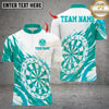 Maxcorners Darts Dartboard Passion Pattern Multicolor Customized Name, Team Name 3D Shirts