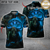 Maxcorners Darts Fire And Smoke Bullseye Personalized Name, Team Name Shirt