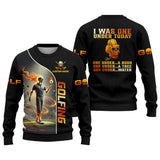 Maxcorners I Was One Under Today Custom Men's Golf Polo Shirt, Funny Skull Golf Shirt, Dad Golf Gift