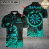 Maxcorners Flaming Assassin With Iron Darts Design Multicolor Customized Name, Team Name 3D Shirts
