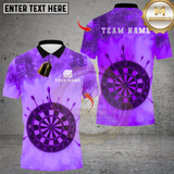 Maxcorners Darts Flame DartBoard Design Multicolor Customized Name, Team Name 3D Shirts