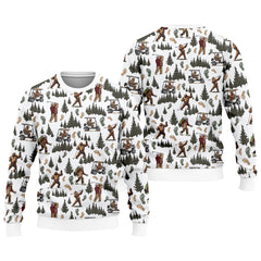 Maxcorners Bigfoot Sasquatch Men's Golf Polo Shirt, Funny Golf Shirt, Men Golf Gifts