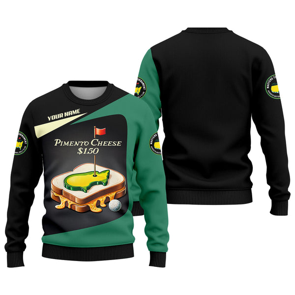 Maxcorners Pimento Cheese Augusta Golf Course Custom Men's Golf Polo Shirt, Funny Golf Gifts