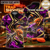 Maxcorners Trap Shooting Shotgun & Target Burst Motion Graphic Multicolor Customized Name, Team Name 3D Shirts