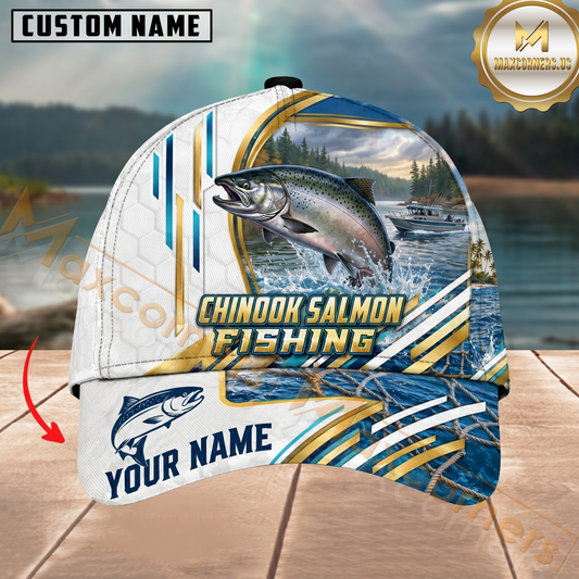 Maxcorners Fishing Offshore Boat Personalized Name 3D Cap