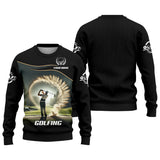 Maxcorners Custom Elite Golfer Golf Polo Shirt, Gift For Golfers, Mens Golf Gift