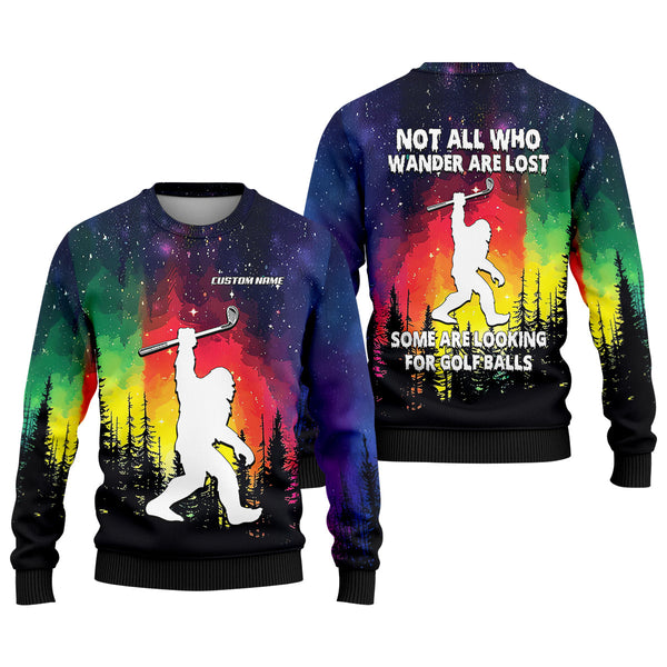 Maxcorners Custom Sasquatch Bigfoot Golf Polo Shirt , Funny Golf Shirt, Gift For Golfers