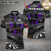 Maxcorners Darts Grunge Arrow Rain Multicolor Options Personalized Name, Team Name 3D Shirt