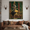 Maxcorners Wildlife Hunting Moose Bear Turkey Forest Collage Personalized Canvas Wall Art
