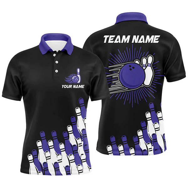 Maxcorners Retro Bowling Team Multicolor Option Customized Name 3D Shirt