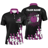 Maxcorners Retro Bowling Team Multicolor Option Customized Name 3D Shirt