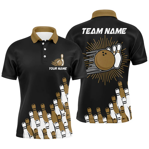 Maxcorners Retro Bowling Team Multicolor Option Customized Name 3D Shirt