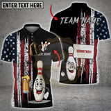 Maxcorners Custom Funny Beer Bowling Polo Shirts For Men, Bowling Team Bowling League Shirt For Kevin