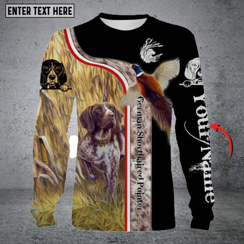 Maxcorners Personalized Name Dog Hunting Long Sleeve Shirt