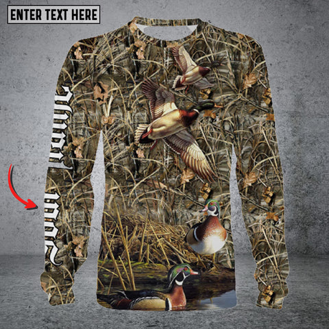 Maxcorners Personalized Name Pheasant Hunting Long Sleeve Shirt