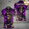 Maxcorners Bowling Pirate Captain Skeleton Multicolor Customized Name, Team Name 3D Shirts