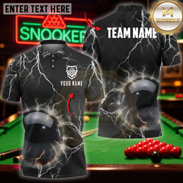 Maxcorners Billiards Wear Ghostly Skeleton Player Customized Name 3D Shirt