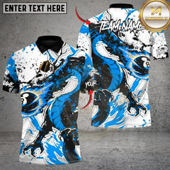 Maxcorners Inferno Dragon Billiard 8-ball Multicolor Customized Name, Team Name 3D Shirt