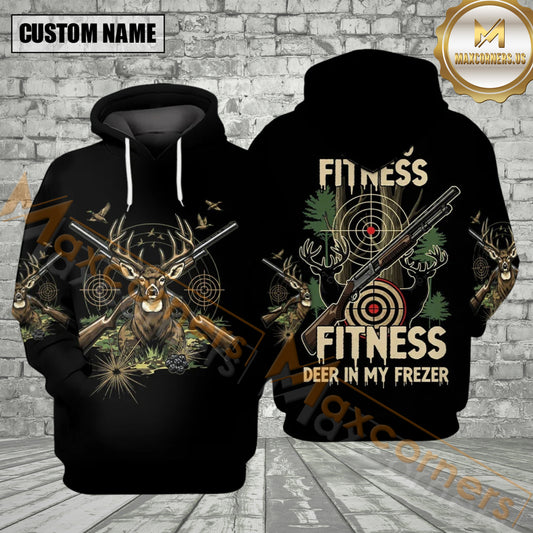 Maxcorners I'm Into Fitness Deer Hunting All Over Print Shirt
 Best Gift For Hunter