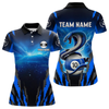 Maxcorners Personalized 10 Ball Thunder Lightning Cobra Snake Men Billiard Shirts, 10 Ball Pool Team Jersey  LM1805