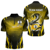 Maxcorners Personalized 9 Ball Thunder Lightning Cobra Snake Men Billiard Shirts, 9 Ball Pool Team Jerseys LM1805