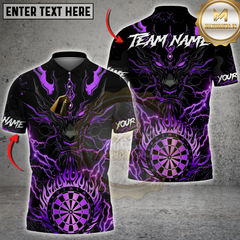 Maxcorners Darts Golden Dragon Multicolor Customized Name, Team Name 3D Shirts
