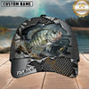 Maxcorners Fishing Torn Metal Mesh Personalized 3D Cap