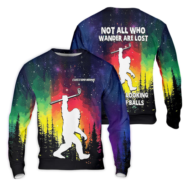 Maxcorners Custom Sasquatch Bigfoot Golf Polo Shirt , Funny Golf Shirt, Gift For Golfers