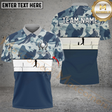 Maxcorners Golf Camo Print And Heartbeat  Multicolor Customized Name, Team Name 3D Shirts