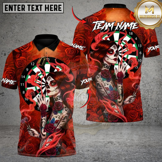 Maxcorners Darts Mythic Thunder God Multicolor Customized Name, Team Name 3D Shirt