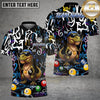Maxcorners Billiards 8 Ball Graffiti Pool Dinosaur Gang Smoke Personalized Name Shirt (4 Colors)