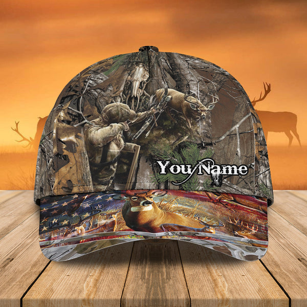 Maxcorners Deer Bow Hunting American Classic Personalized Cap
